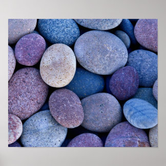 Stone blue sten poster