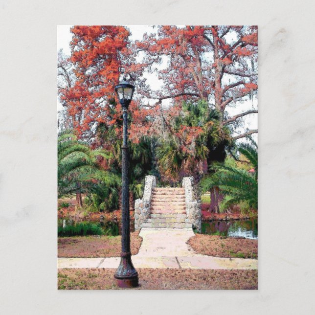 Stone Bridge City Park New Orleans Vykort (Framsida)