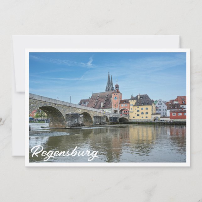 Stone Bridge i Regensburg, Tyskland (Framsida)