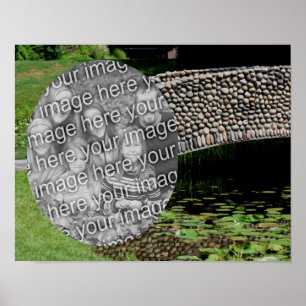 Stone Bridge Nature Ram Skapar ditt eget foto Poster
