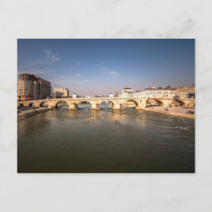 Stone Bridge, Skopje, Makedonien Vykort
