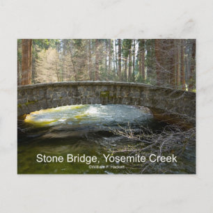 Stone Bridge Yosemite Bäck April Torrent Products Vykort