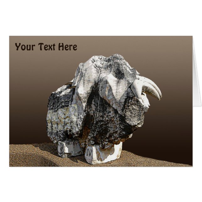 Stone Bull - Morsa'alot Hälsningskort (Framsidan Horizontal)