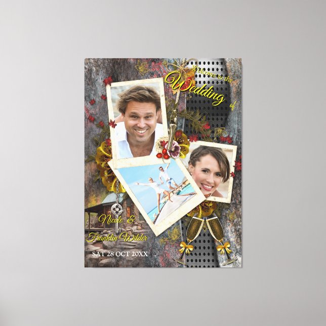 Stone Cabin i Rustic Family Canvastryck (Framsida)