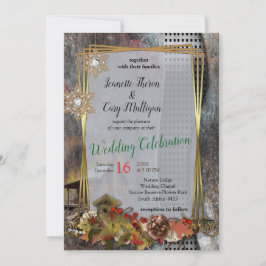 Stone Cabin i Rustic Family Inbjudningar