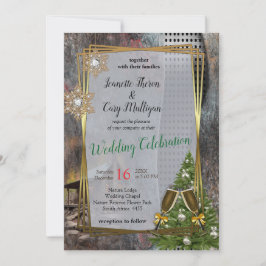 Stone Cabin i Rustic Family Inbjudningar