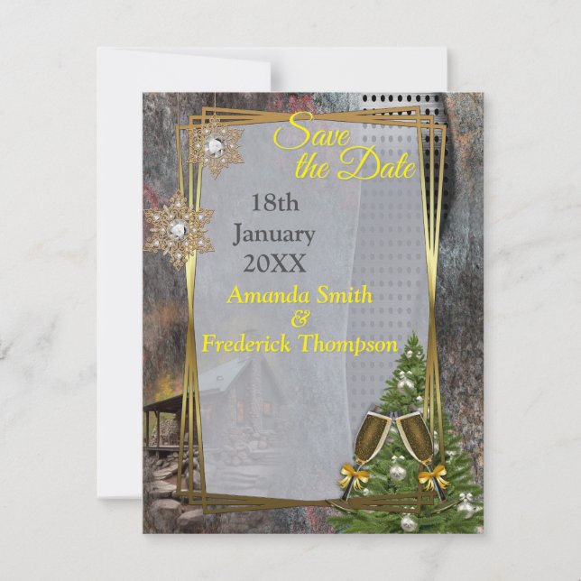 Stone Cabin i Rustic Family Meddelande (Framsida)