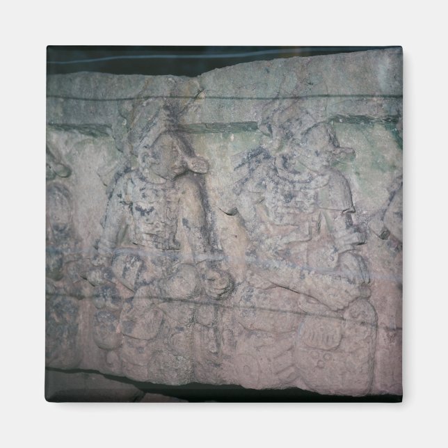 Stone Carved Ancient Mayan Ruins Copan Honduras Magnet (Framsidan)