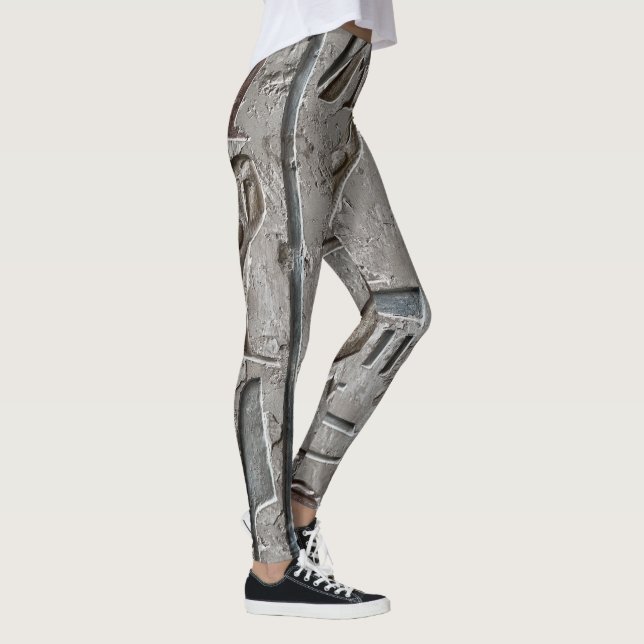 Stone Carved Elegance: Egyptian-Inspired Anpassnin Leggings (Höger)