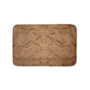 Stone Carving Beige Historical Badrumsmatta