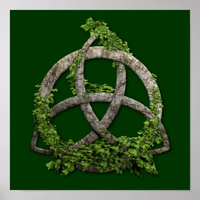 Stone Celtic Trinity Knot Poster (Framsidan)