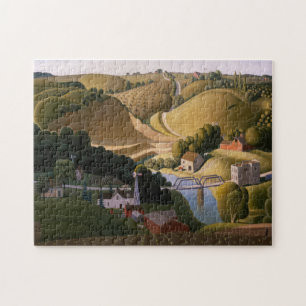 Stone City, 1930 by Grant Wood Pussel