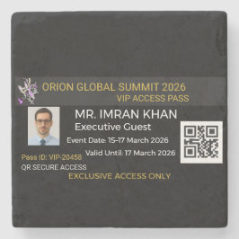 Stone Coasters | Marble | Photo | Monogram Stenunderlägg