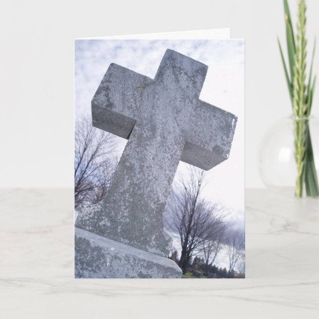 “Stone Cold Cross” Sympatikort Kort (Framsida)