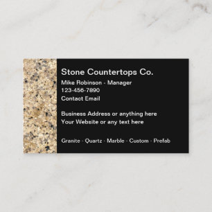 Stone Countertops Affärskort Visitkort
