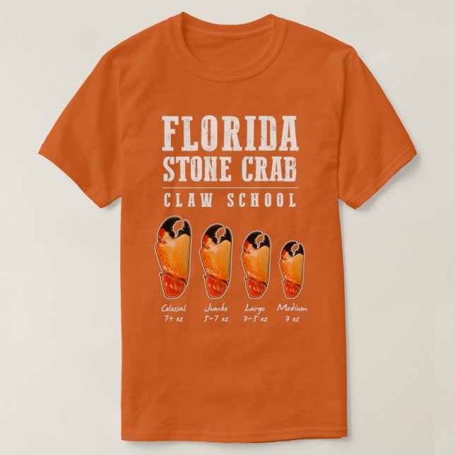 Stone Crab Jumbo Colossal Large Klo Seafood must T Shirt (Design framsida)