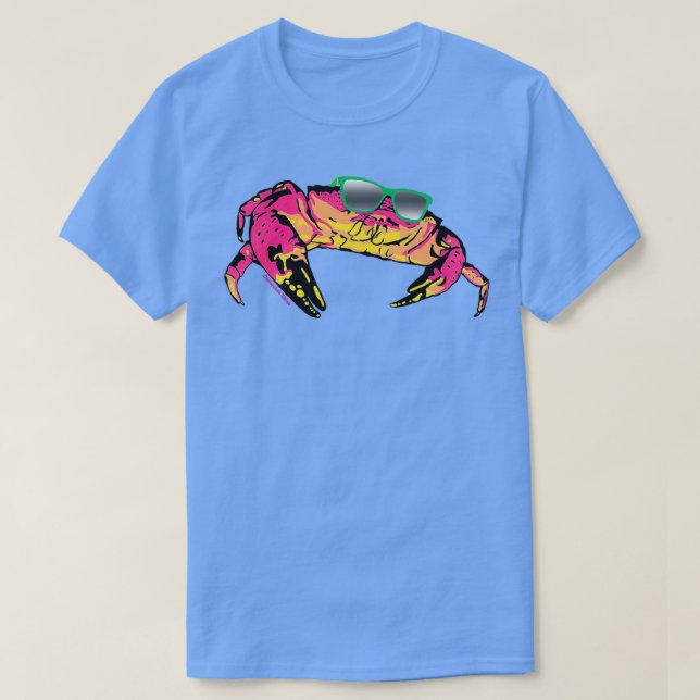 Stone Crab Wearing Sunglasses T Shirt (Design framsida)