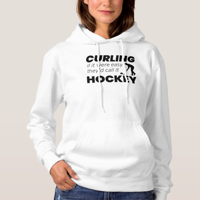 Stone Curling Hockey Winter Ice Sport Curler Joke T Shirt (Framsida)