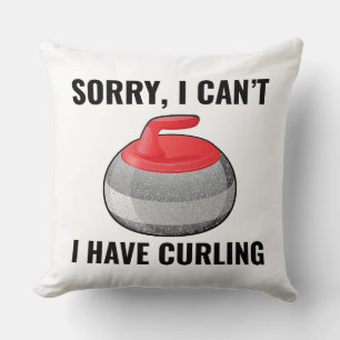 Stone Curling Winter Ice Sport Curler Kudde