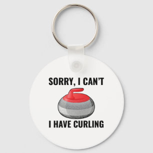 Stone Curling Winter Ice Sport Curler Nyckelring