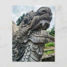 Stone Dragon, Hue Graveyard, Vietnam Vykort