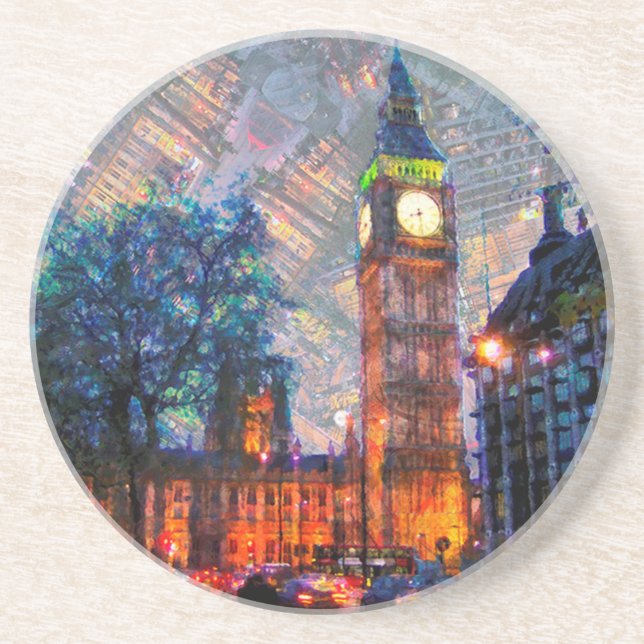 Stone Drink Coasters Big Ben London Underlägg (Framsidan)