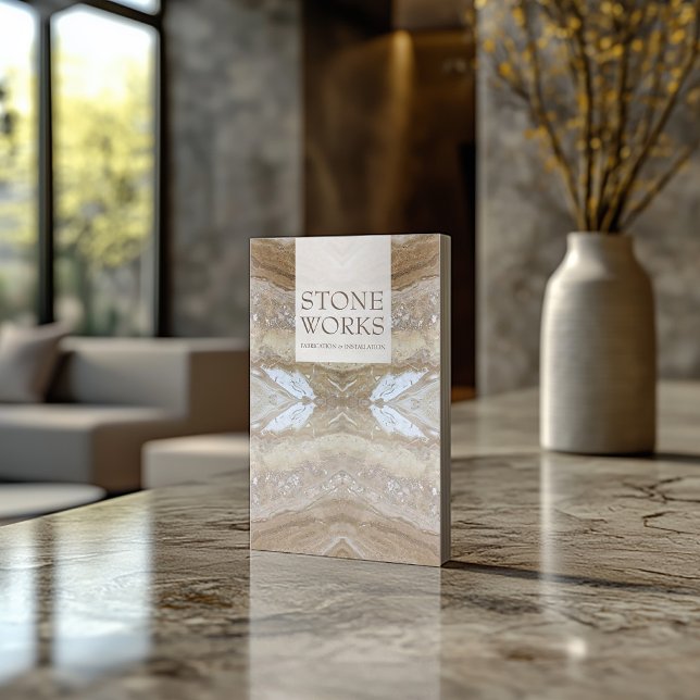 Stone Fabrication Works Luxurious Affärskort Visitkort (Perfect for business)