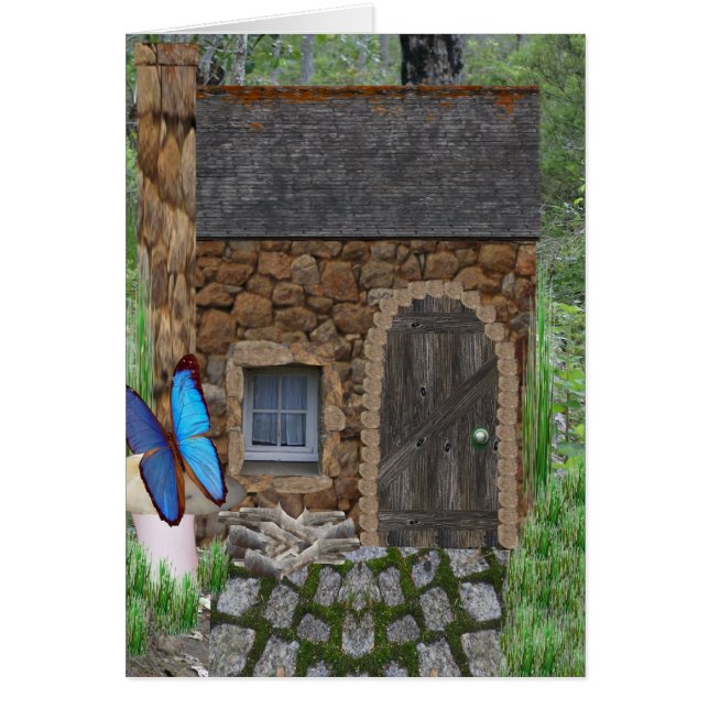 Stone Fairy Cottage Hälsningskort (Framsidan)
