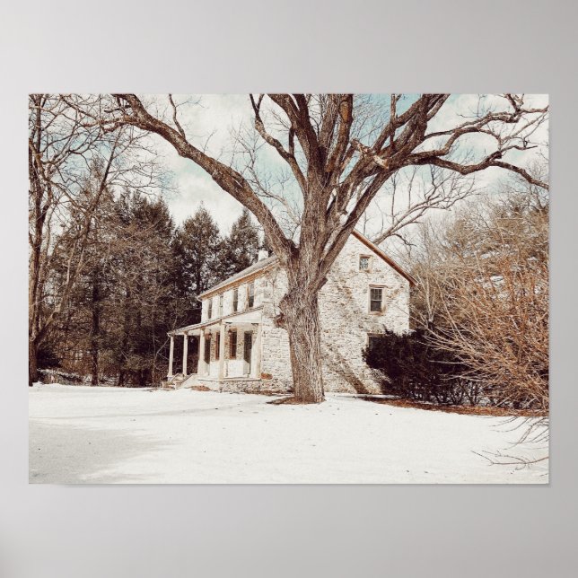 Stone Farmhouse Print Poster (Framsidan)