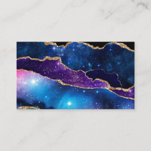 Stone Galaxy Sparkly Shining Stars Visitkort