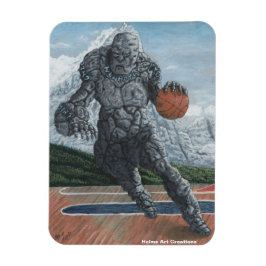 Stone Golem spelar basketboll Flexible Magnet