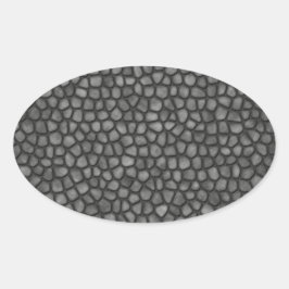 Stone Golv Ovalt Klistermärke