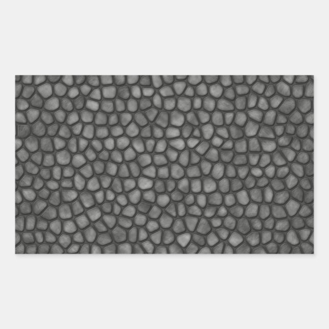 Stone Golv Rektangulärt Klistermärke (Framsida)