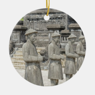 Stone Grav statues Julgransprydnad Keramik
