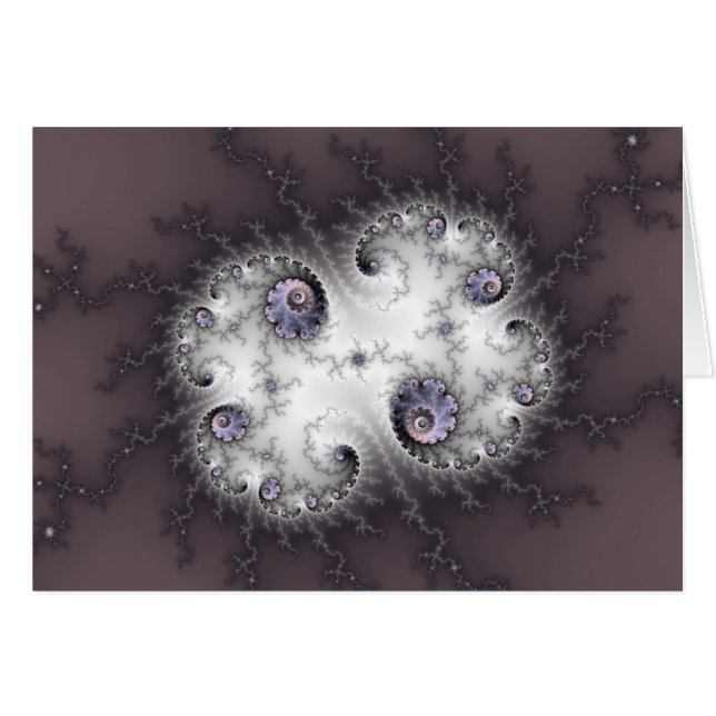 Stone Guardian - Fractal Art Hälsningskort (Framsidan Horizontal)