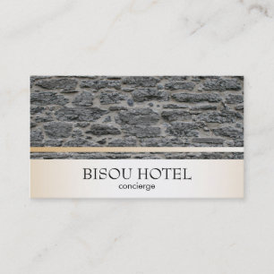 Stone/Guld Trim Visitkort