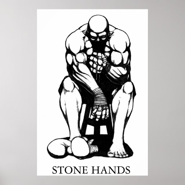Stone Händer Boxer Poster (Framsidan)