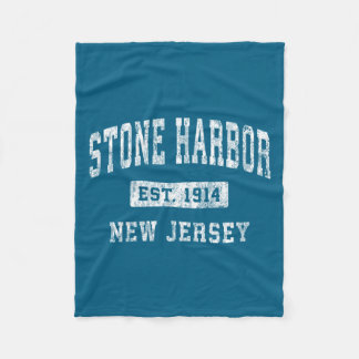 Stone Harbor New Jersey Nj Vintage Established S _ Fleecefilt