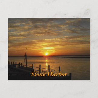 Stone Harbour Sunset Vykort