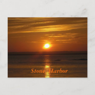 Stone Harbour Sunset Vykort