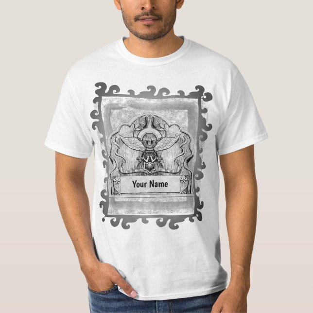 Stone Head Angel T Shirt (Framsida)