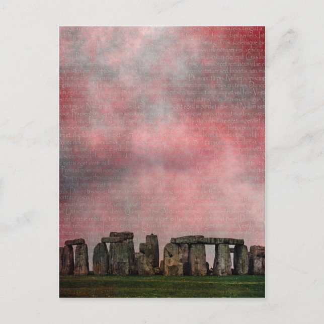 Stone Henge Textural Vykort (Framsida)