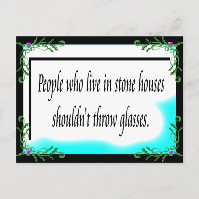 Stone Houses Vykort (Framsida)