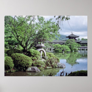 STONE LANTERN at HEIAN SHINTO SHRINE - KYOTO Poster