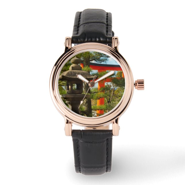 Stone Lantern och Torii Grind Armbandsur (Framsida)