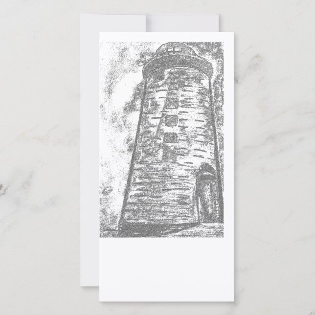 Stone Lighthouse-fotokort (Framsida)
