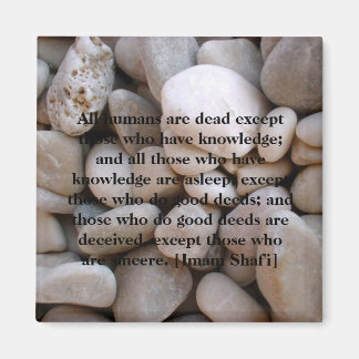 Stone Magnet med Wise Quote