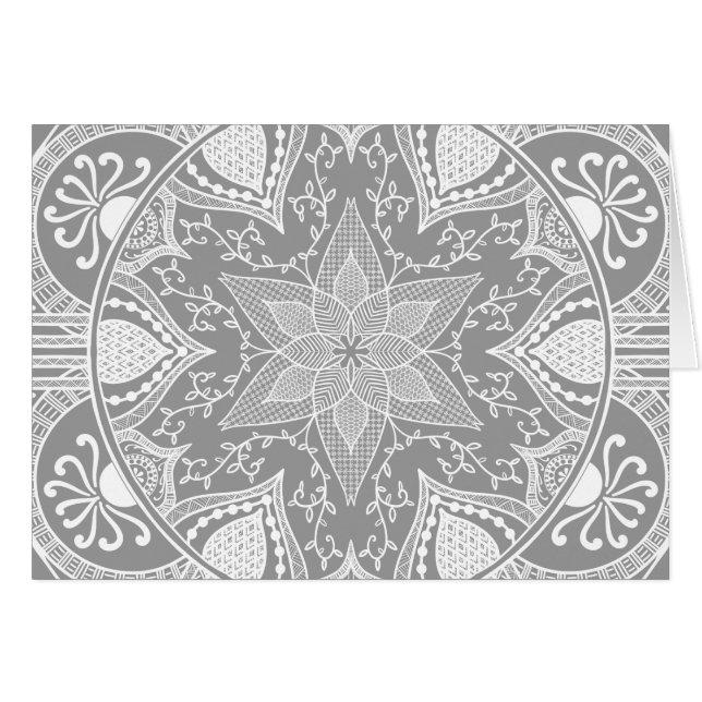 Stone Mandala Hälsningskort (Framsidan Horizontal)
