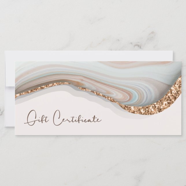 Stone Marble Agate Gift-certifikat (Baksida)