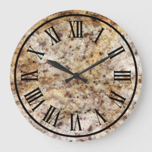 Stone Marble Titta romerskt numeriskt Stor Klocka